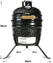 画像をギャラリービューアに読み込む, 「送料無料」Ro mini Grill セラミック製 チャコールBBQグリル (27cm) (10.5 inch)-チャコールグリル&アクセサリー-California Patio (カリフォルニアパティオ)-期間限定価格 グリル本体収納カバー付き-カリフォルニアパティオBBQShop