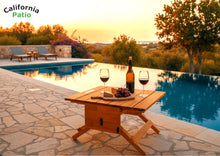 画像をギャラリービューアに読み込む, 【納期 ２週間程】ハンディピクニックテーブル　【ハニーメープル】※木材質　メルクシパイン（made in Japan）カラクリ折りたたみテーブル