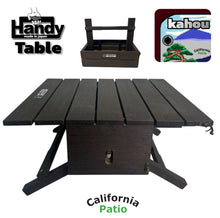 画像をギャラリービューアに読み込む, 【納期　3週間程】　ハンディ　ピクニックテーブル【家宝】高級木材ウエンジ（made in Japan）カラクリ折りたたみテーブル