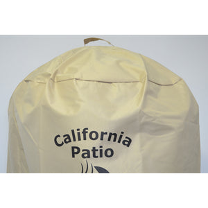 California Patio (カリフォルニアパティオ) プレミアムケトルグリルカバー, ヘビーデューティ防水カバー,UVカットとフェード耐性材料, 耐久性と便利性,47 - 57cm ケトルグリル対応,Weberグリル対応,ウェーバーグリル対応-カリフォルニアパティオ　バーベキューショップ-カリフォルニアパティオBBQShop