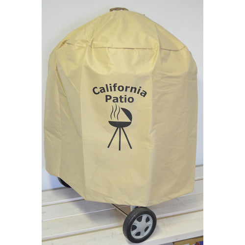 California Patio (カリフォルニアパティオ) プレミアムケトルグリルカバー, ヘビーデューティ防水カバー,UVカットとフェード耐性材料, 耐久性と便利性,47 - 57cm ケトルグリル対応,Weberグリル対応,ウェーバーグリル対応-カリフォルニアパティオ　バーベキューショップ-カリフォルニアパティオBBQShop